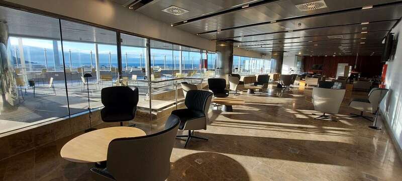 Interior de la sala VIP del aeropuerto grancanario/TA.